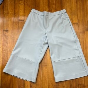 Anthropologie Faux leather crop pants